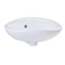 Alfi Brand ALFI brand AB106 White Small Porcelain Wall Mount Basin W/ Overflow AB106 - alternate 5